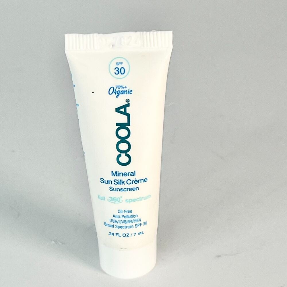 Coola Mineral Sun Silk Creme Sunscreen SPF 30 Sunscreen Travel .24 fl oz 7ml New